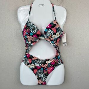 NWT SunDaze One Piece Floral Swim Suit Size 34 C